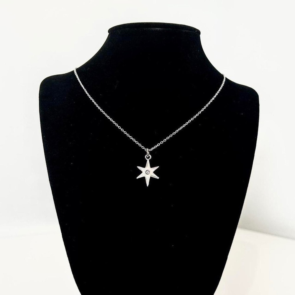 Reversible Sterling Silver Star Necklace